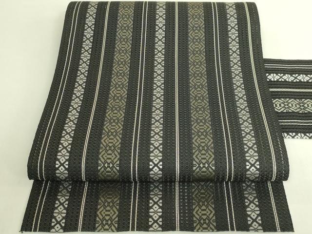 平和屋本店＊極上 夏物 1897年創業 名門岡野 本場筑前博多織 千年工房 八寸名古屋帯 絽献上 博多金ラベル 証紙付 逸品 未使用 DZAB8083kh6
