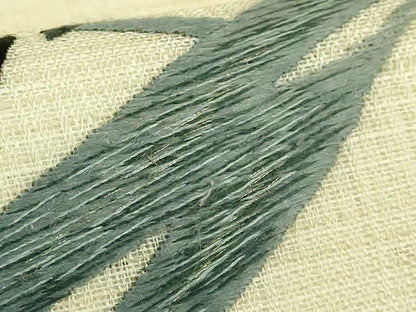 平和屋着物＊極上　夏物　中国三大刺繍　蘇州刺繍　手刺繍　太鼓柄袋帯　鵜　さが美扱い　逸品　DZAB8095kh6