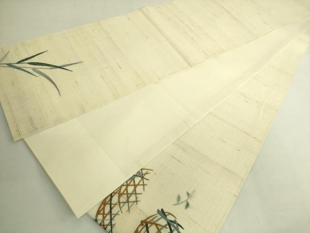 平和屋着物＊極上　夏物　中国三大刺繍　蘇州刺繍　手刺繍　太鼓柄袋帯　鵜　さが美扱い　逸品　DZAB8095kh6