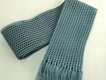 平和屋本店＊極上　夏物　男性　角帯　羅　御召茶色地　みや古謹製　共箱付き　逸品　未使用　DZAB8100kh6