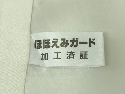 平和屋本店●極上　本場大島紬　白大島　9マルキ　白恵泥　至宝短冊文様　恵大島織物謹製　証紙付き　逸品　DZAB8120kh6