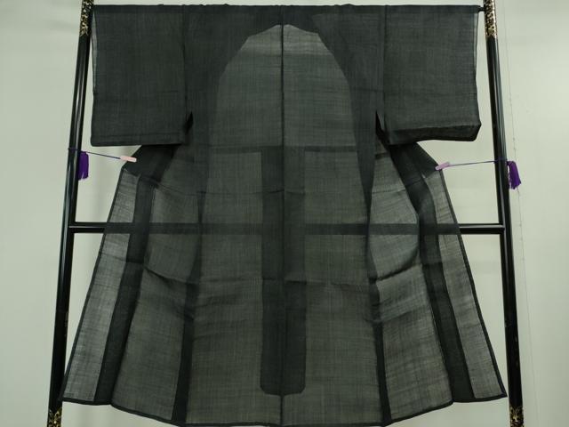 平和屋本店＊極上　夏物　男性　重要無形文化財　本場宮古上布　苧麻　縞　逸品　DZAB8124kh6