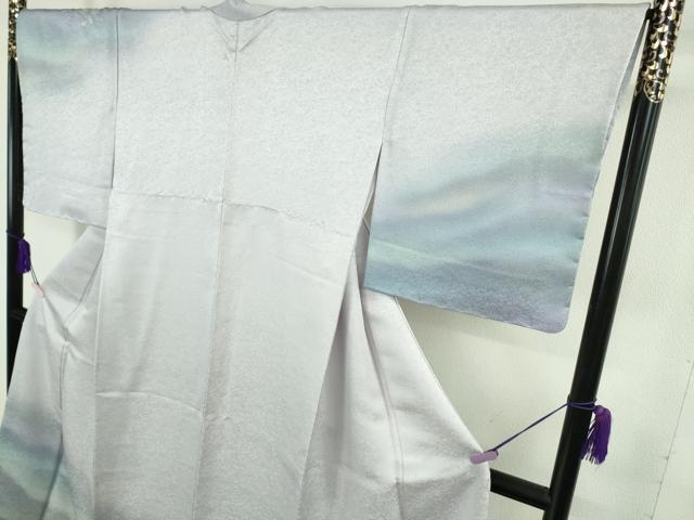 平和屋本店●最高級　二代目　久保田一竹　幻の辻が花　訪問着　背抜き仕立て　暈し染め　金通し地　ロング丈　逸品　DZAB8136kh6