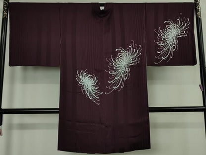 平和屋本店∞極上　長羽織　乱菊　銀彩　逸品　未使用　DZAB8143kh6