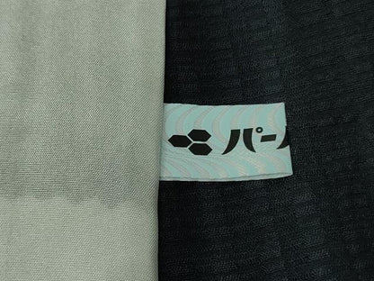 平和屋着物▽極上　染色作家　斉藤三才　小紋　単衣　縞　逸品　DZAB8144kh6