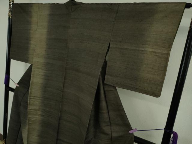 平和屋本店●極上　インド・アッサム　野蚕糸　手織　ムガシルク　訪問着　背抜き仕立て　やまと金ラベル　逸品　DZAB8153kh6