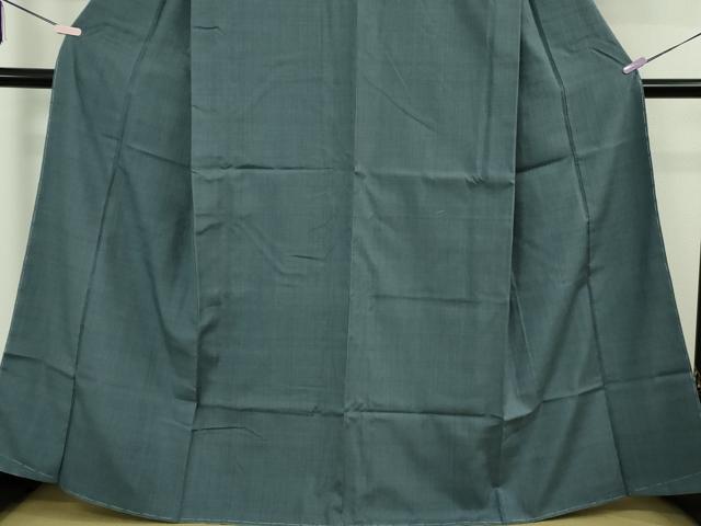 平和屋本店○極上 本場結城紬 重要無形文化財 奥順謹製 色無地