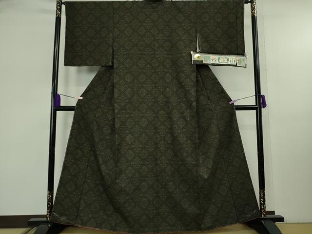 平和屋本店○極上 本場結城紬 重要無形文化財 地機 宮崎謹製 100