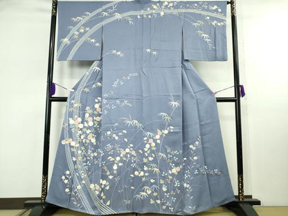 平和屋本店●極上　創業460年・千總　訪問着　枝花文　紅掛空色地　金彩　高島屋扱い　逸品　DZAB8158kh6