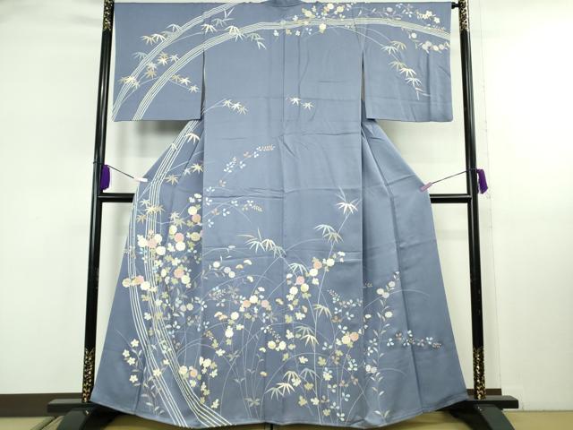 平和屋本店●極上　創業460年・千總　訪問着　枝花文　紅掛空色地　金彩　高島屋扱い　逸品　DZAB8158kh6
