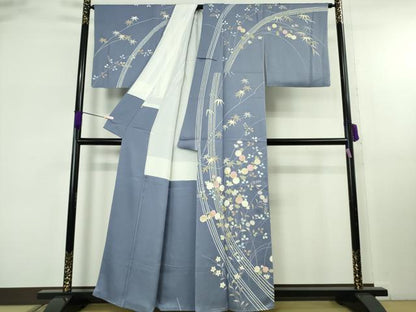 平和屋本店●極上　創業460年・千總　訪問着　枝花文　紅掛空色地　金彩　高島屋扱い　逸品　DZAB8158kh6