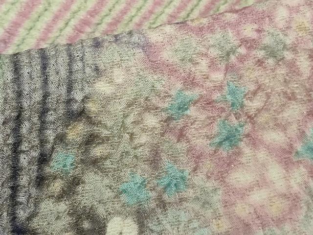 平和屋本店●極上　十日町　名門　滝泰謹製　訪問着　相良刺繍　おぼろ染　襲ね絞り　風景花文　暈し染め　金通し地　逸品　DZAB8164kh6