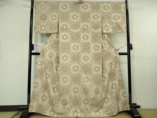 平和屋本店●極上　中国三大刺繍　蘇州刺繍　総刺繍　訪問着　蜀江花文　金糸　反端付き　逸品　DZAB8169kh6