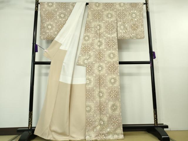 平和屋本店●極上　中国三大刺繍　蘇州刺繍　総刺繍　訪問着　蜀江花文　金糸　反端付き　逸品　DZAB8169kh6