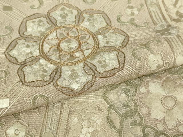 平和屋本店●極上　中国三大刺繍　蘇州刺繍　総刺繍　訪問着　蜀江花文　金糸　反端付き　逸品　DZAB8169kh6