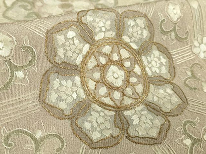 平和屋本店●極上　中国三大刺繍　蘇州刺繍　総刺繍　訪問着　蜀江花文　金糸　反端付き　逸品　DZAB8169kh6