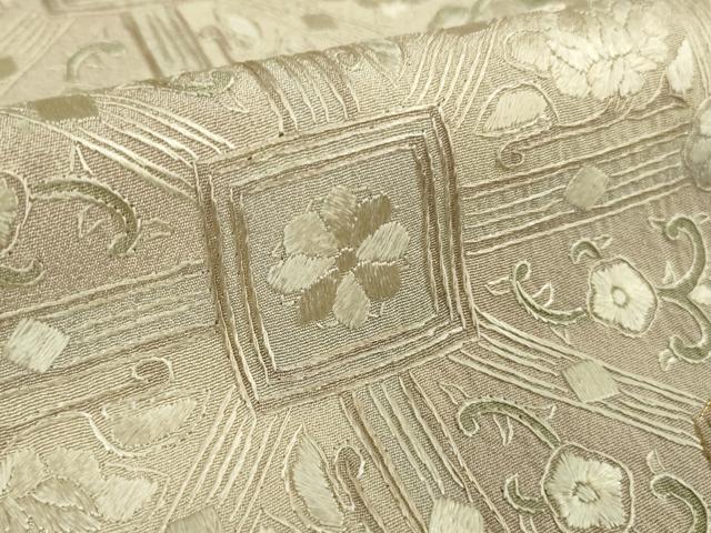 平和屋本店●極上　中国三大刺繍　蘇州刺繍　総刺繍　訪問着　蜀江花文　金糸　反端付き　逸品　DZAB8169kh6