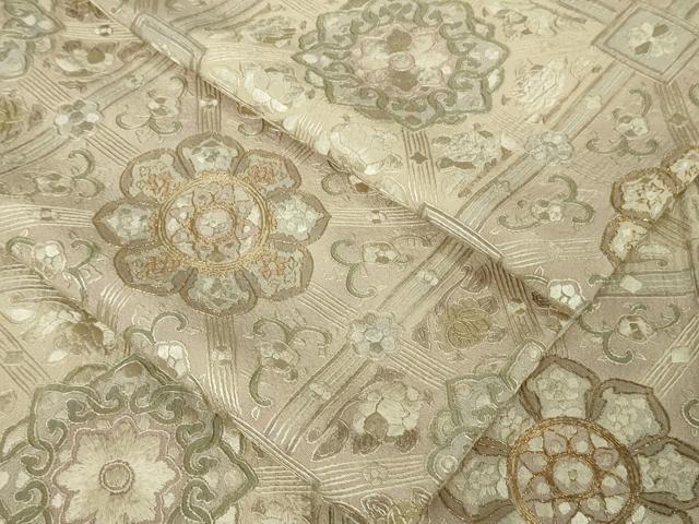 平和屋本店●極上　中国三大刺繍　蘇州刺繍　総刺繍　訪問着　蜀江花文　金糸　反端付き　逸品　DZAB8169kh6