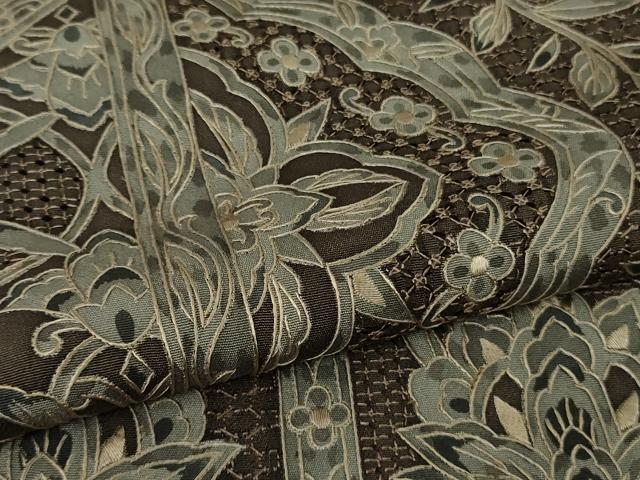 平和屋本店●極上　中国三大刺繍　スワトウ刺繍　汕頭刺繍　訪問着　更紗花唐草文　逸品　DZAB8170kh6
