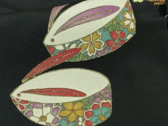 平和屋本店●極上 相良刺繍 お引きずり・引き振袖 結婚式 舞妓 芸妓 芸者 衣装 駒刺繍 花丸文 黒地 金糸 仮絵羽 逸品 未使用 DZAB8184kh6