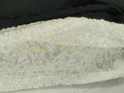 平和屋本店●極上 相良刺繍 総刺繍 お引きずり・引き振袖 結婚式 舞妓 芸妓 衣装 花車 枝垂れ桜 黒地 金糸 仮絵羽 逸品 未使用 DZAB8190kh6