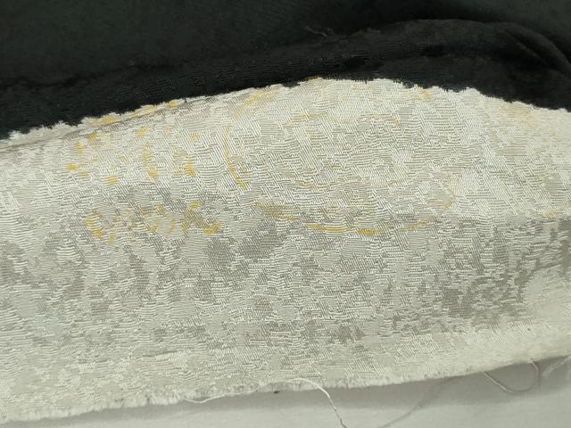 平和屋本店●極上 相良刺繍 総刺繍 お引きずり・引き振袖 結婚式 舞妓 芸妓 衣装 花車 枝垂れ桜 黒地 金糸 仮絵羽 逸品 未使用 DZAB8190kh6
