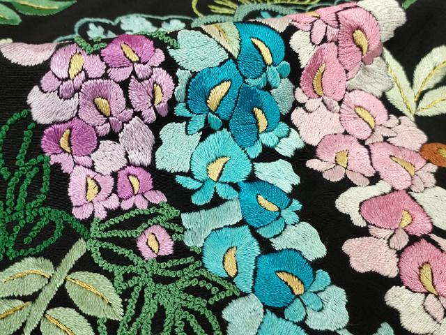 平和屋本店●極上 相良刺繍 総刺繍 お引きずり・引き振袖 結婚式 舞妓 芸妓 衣装 駒刺繍 花車 暈し染 金糸 仮絵羽 逸品 未使用 DZAB8191kh6