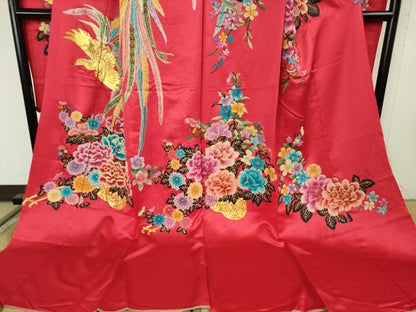 平和屋本店●極上 相良刺繍 総刺繍 色打掛 和装 婚礼 結婚式 花嫁 神社挙式 駒刺繍 鳳凰 花車 金銀糸 仮絵羽 逸品 未使用 DZAB8193kh6