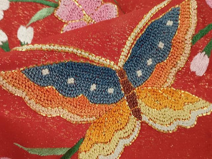 平和屋本店●極上 相良刺繍 総刺繍 お引きずり・引振袖 和装 結婚式 舞妓 芸妓 駒刺繍 花車 金糸 金通し地 仮絵羽 逸品 未使用 DZAB8197kh6