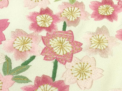 平和屋本店●極上 相良刺繍 総刺繍 お引きずり・引き振袖 結婚式 舞妓 芸妓 芸者 衣装 枝垂れ桜 金糸 仮絵羽 逸品 未使用 DZAB8203kh6