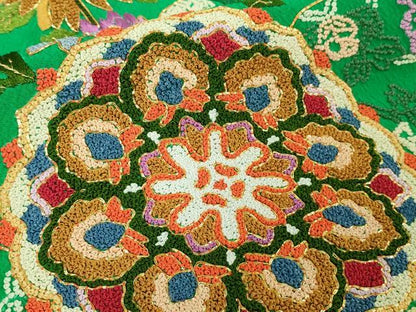 平和屋本店●極上 相良刺繍 総刺繍 お引きずり・引振袖 和装 結婚式 舞妓 芸妓 衣装 駒刺繍 鳳凰花文 金糸 仮絵羽 逸品 未使用DZAB8205kh6
