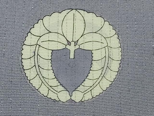 平和屋本店[]希少 国際的伝統工芸作家 十二代・藤林徳扇 七五三 男の子 7歳 祝着・羽織セット 藤色 銀通し地 プラチナ糸 逸品DZAB8211kh6