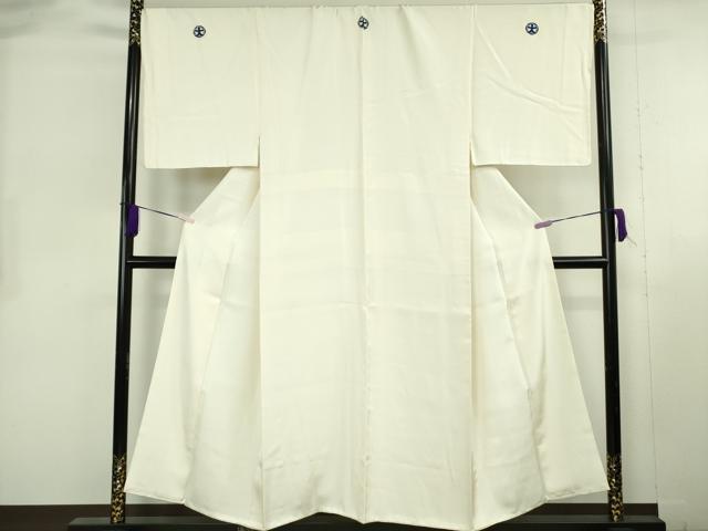 平和屋本店●極上　男性　色紋付・長羽織セット　象牙色　逸品　DZAB8213kh6