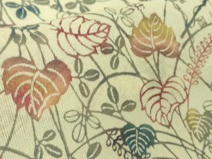 平和屋本店＊希少　夏物　人間国宝　南部芳松　堅牢紅型　小紋　小千谷織物　花唐草文　証紙付き　逸品　DZAB8218kh6