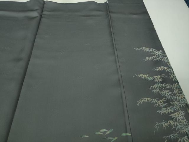 平和屋本店●極上　訪問着　手描き　竹林　暈し染め　逸品　未使用　DZAB8229kh6