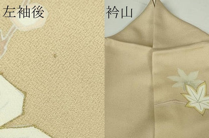 平和屋本店●極上　創業460年・千總　訪問着・長襦袢(無双仕立て)セット　駒刺繍　吉祥花文　金彩　ロング丈　逸品　DZAB8237kh6