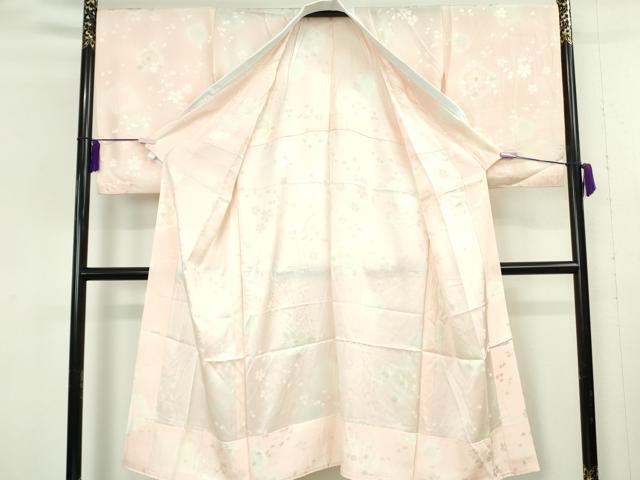 平和屋本店●極上　創業460年・千總　訪問着・長襦袢(無双仕立て)セット　駒刺繍　吉祥花文　金彩　ロング丈　逸品　DZAB8237kh6