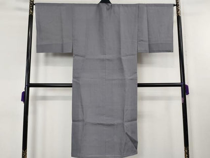 平和屋着物＊極上　夏物　男性　本場小千谷ちぢみ　麻　長襦袢　和光謹製　鈍色　反端付き　逸品　未使用　DZAB8243kh6