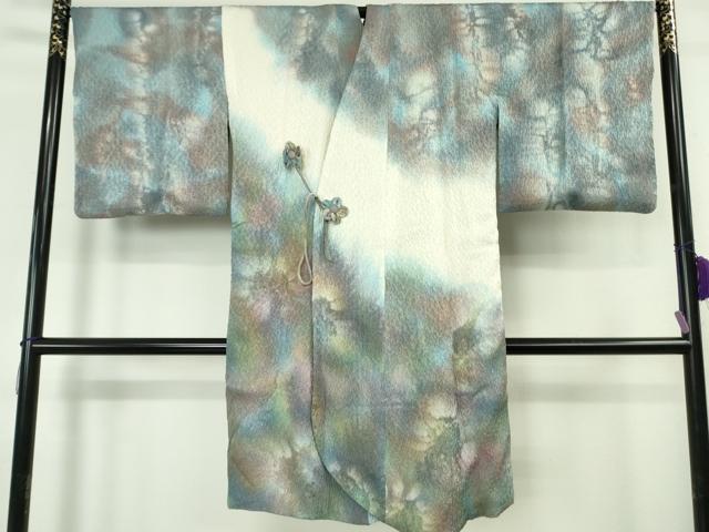 平和屋着物∞極上　道中着　ロング丈　ふくれ織　暈し染め　逸品　DZAB8244kh6