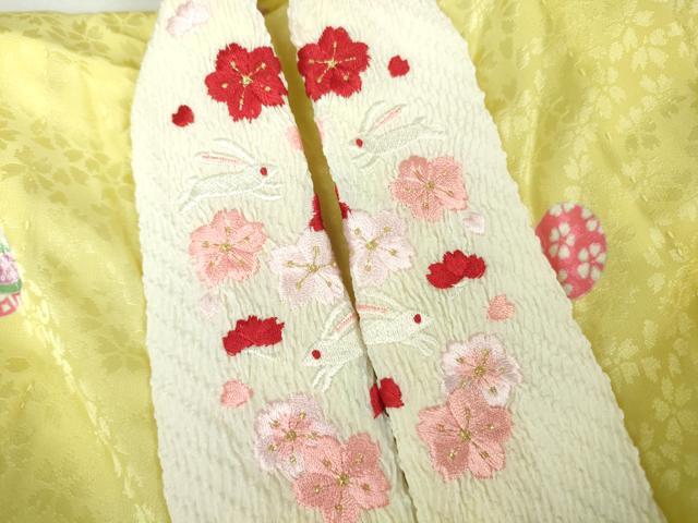 平和屋本店[]極上 七五三 女の子 7歳 祝着・襦袢(無双仕立て・半衿刺繍)セット 駒刺繍 絞り 毬 鈴 金糸 逸品 DZAB8245kh6