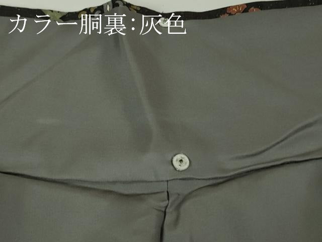 平和屋本店●極上　中国三大刺繍　スワトウ刺繍　汕頭刺繍　訪問着　エジプト壁画文様　金糸　金通し地　逸品　DZAB8249kh6