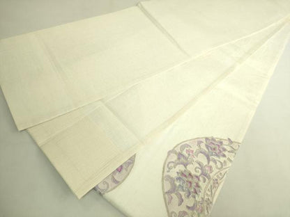 平和屋着物＊極上　夏物　太鼓柄袋帯　更紗花文　金銀彩　逸品　DZAB8254kh6