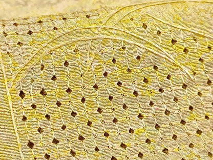 平和屋着物∞極上　中国三大刺繍　スワトウ刺繍　汕頭刺繍　道中着　ロング丈　草花文　逸品　DZAB8284kh6