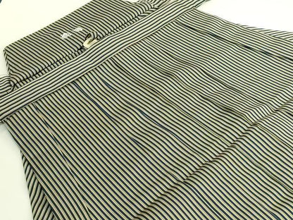 平和屋着物●極上　男性　馬乗り袴　宝鳳平　寿峯作　縞　逸品　DZAB8301kh6