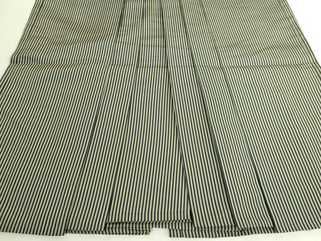 平和屋着物●極上　男性　馬乗り袴　宝鳳平　寿峯作　縞　逸品　DZAB8301kh6