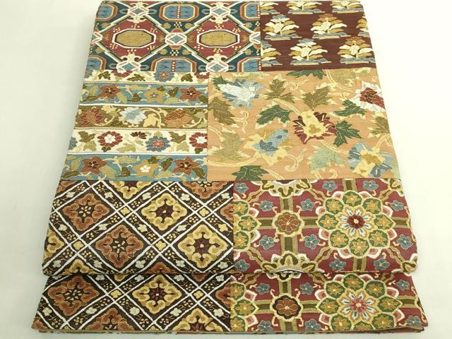 平和屋本店●最高級　明綴れ　全通柄袋帯　名物裂　金糸　共箱付き　逸品　DZAB8313kh6