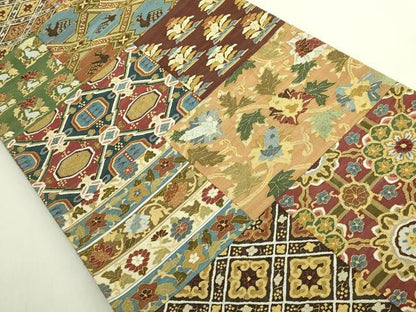 平和屋本店●最高級　明綴れ　全通柄袋帯　名物裂　金糸　共箱付き　逸品　DZAB8313kh6