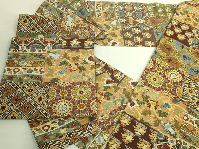 平和屋本店●最高級　明綴れ　全通柄袋帯　名物裂　金糸　共箱付き　逸品　DZAB8313kh6