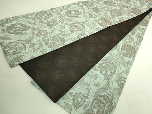 平和屋着物●極上　染色作家　草野一騎　六通柄袋帯　薔薇　バラ　逸品　DZAB8329kh6