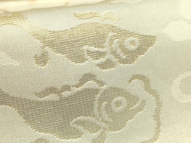 平和屋着物●極上　洛風林　工芸帯地　六通柄袋帯　花鳥文　魚　金糸　逸品　DZAB8330kh6